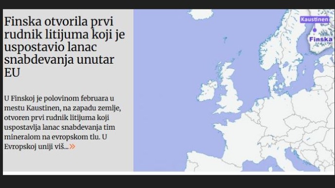 Rudnik litijuma u Finskoj